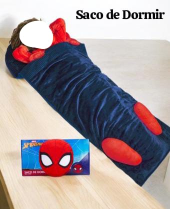 saco  de  dormir  spider man  + 3 años calidad  premium