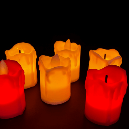 VELAS CON LUZ LED