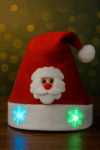 GORRO NAVIDEÑO INFANTIL CON LUZ