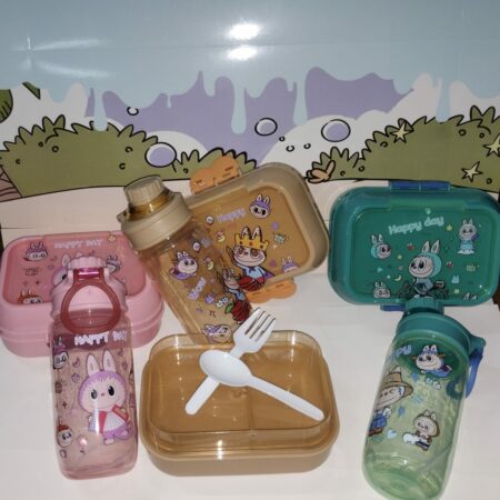 SET DE VASO Y TOPPER LABUBU