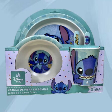 VAJILLA DE STITCH 5PZS