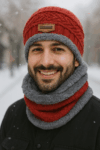 CONJUNTO DE GORRO CON BUFANDA