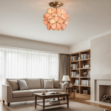 LAMPARA  DECORATIVA   CON  CRISTALES
