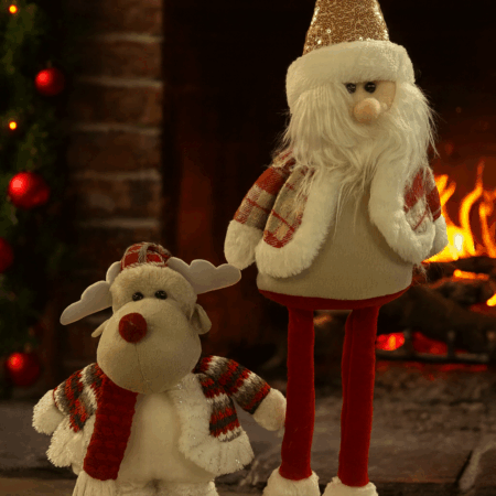 MUÑECO PATON NAVIDEÑO