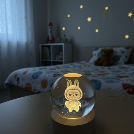 ESFERA DE LUZ DE LABUBU Y CAPIBARA