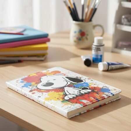 LIBRETA SNOOPY PASTA ACOLCHONADA