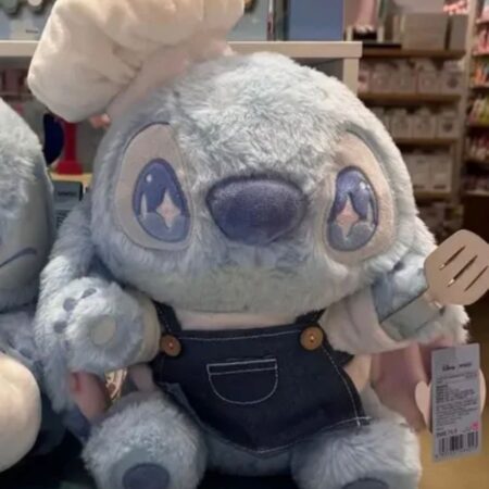 MOCHILA DE PELUCHE STITCH CHEF