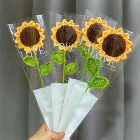 GIRASOLES CROCHET