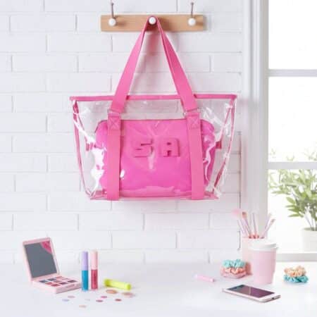 BOLSA TRANSPARENTE Y COSMETIQUERA