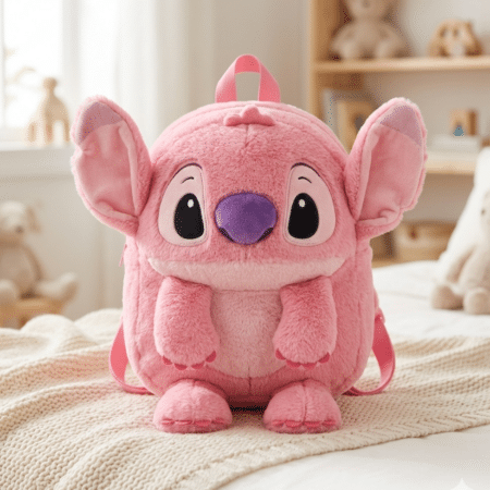 MOCHILA DE FELPA STITCH Y ANGELA