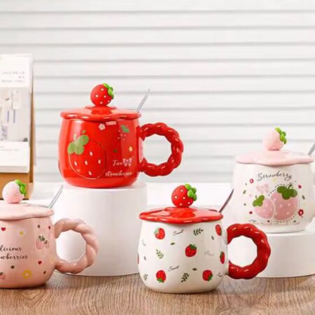 TAZA DE CERÁMICA DE FRESA