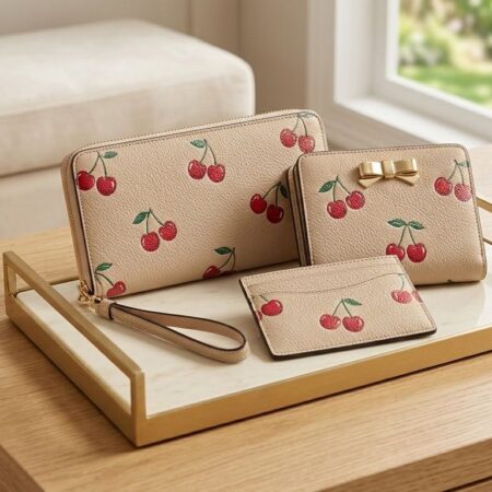 SET CARTERA, MUÑEQUERA Y TARJETERO