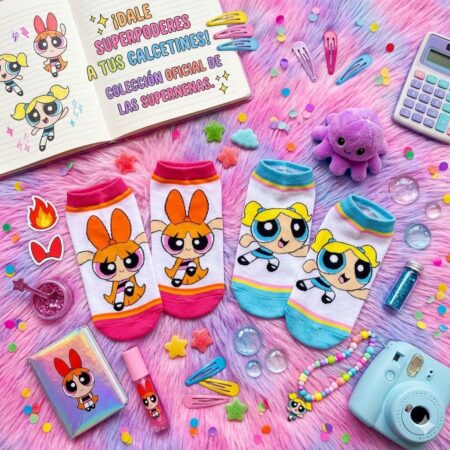 PAQUETE CALCETINES POWERPUFF Y MARIE