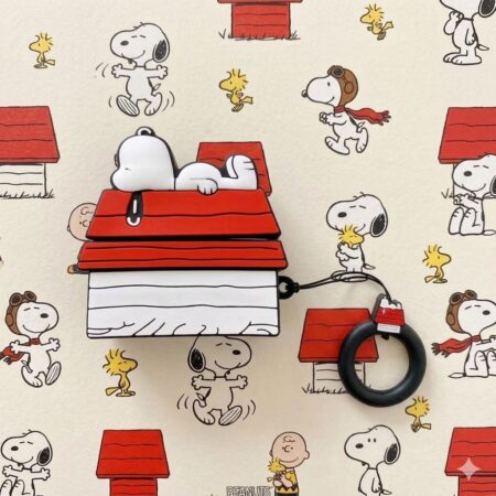 ESTUCHE PARA AIRPODS SNOOPY