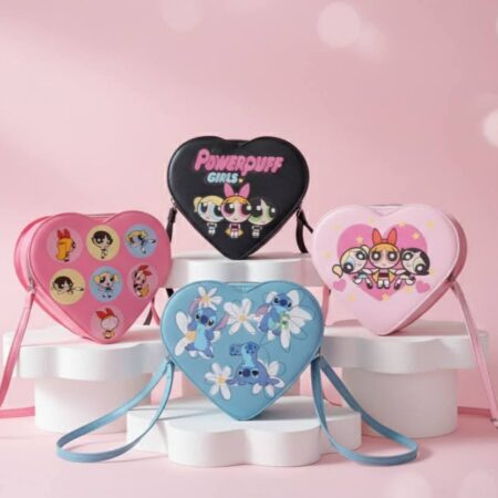 CAJA MÁSTER BOLSA CORAZÓN STITH Y POWER PUFF 12PZ