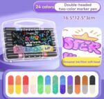 PAQUETE PLUMONES CON GLITTER