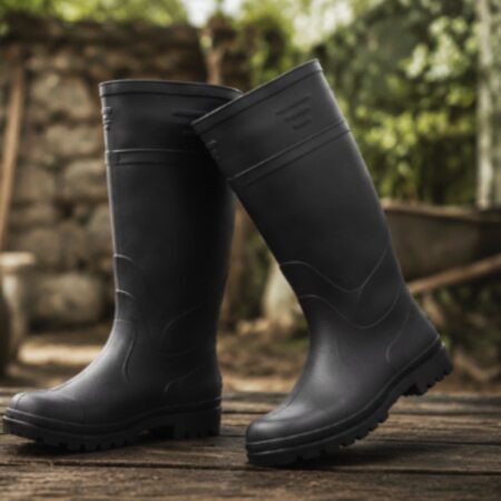 BOTA NEGRA IMPERMEABLE CABALLERO TALLA DE LA 5 A LA 8