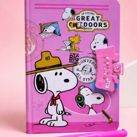 LIBRETA SNOOPY CON CLAVE DE SEGURIDAD