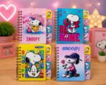 MINI LIBRETA SNOOPY CON SEPARADOR (MIDE 12CM*10CM)