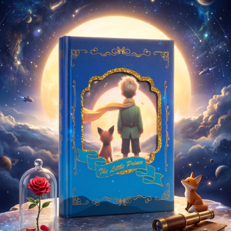 LIBRETA "EL PRINCIPITO" CON PASTA DURA Y DISEÑO DE VENTANAL