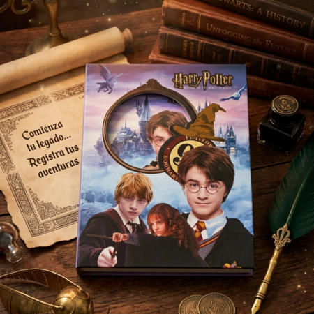 DIARIO HARRY POTTER CON CAJA, INCUYE CANDADO Y LLAVES MEDIDAS 16CM*12.5CM