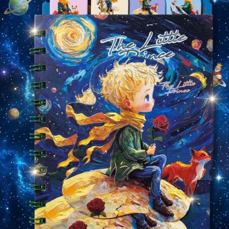 LIBRETA "EL PRINCIPITO" CON BROCHE Y SEPARADORES TAMAÑO FRANCESA