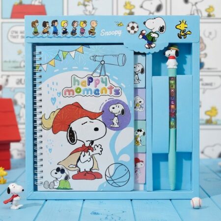 SET LIBRETA CON PLUMA DE SNOOPY