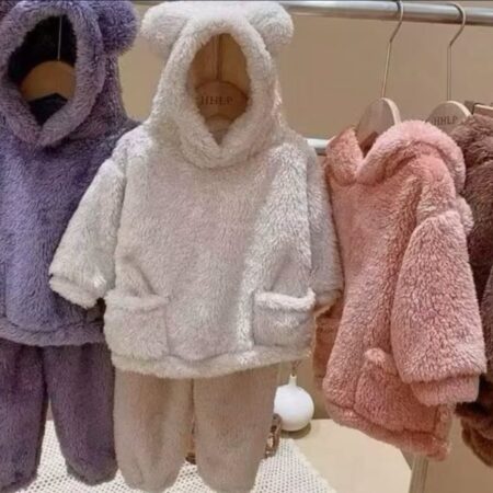 CONJUNTO TEDDY INFANTIL TALLA S, M Y L. 4 COLORES DIFERENTES