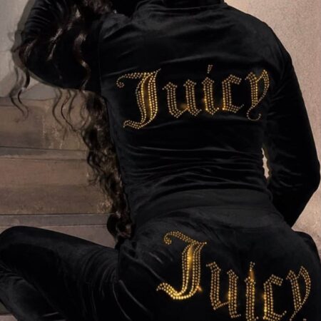 CONJUNTO JUICY CON ACABADO DE PEDRERÍA UNITALLA