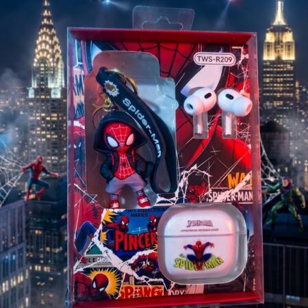 KIT LLAVERO-AUDIFONOS SPIDERMAN (4 COLORES DIFERENTES)