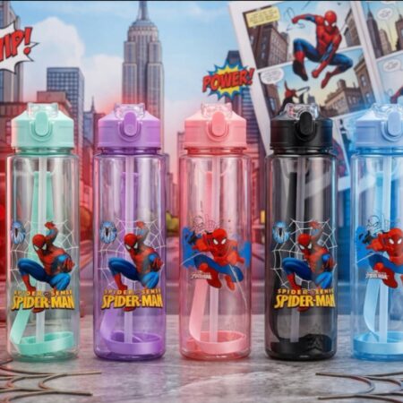 BOTELLA DE SPIDERMAN 500 ML (5 COLORES )