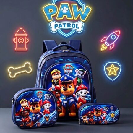 MOCHILA TRIO SORPRESA DIFERENTES PERSONAJES TAMAÑO PRIMARIA