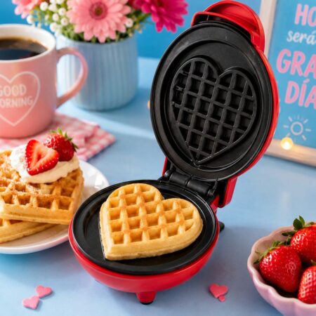 MINI WAFFLERA DE CORAZÓN