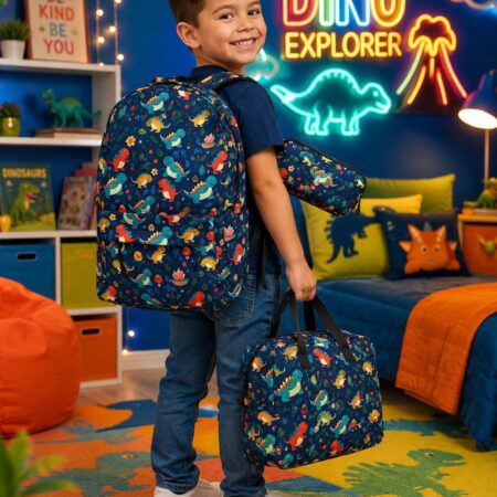 TRIO DE MOCHILA DE DINOSAURIOS