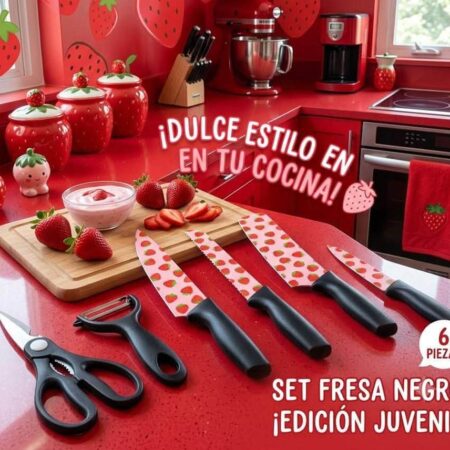 SET DE CUCHILLOS STRAWBERRY