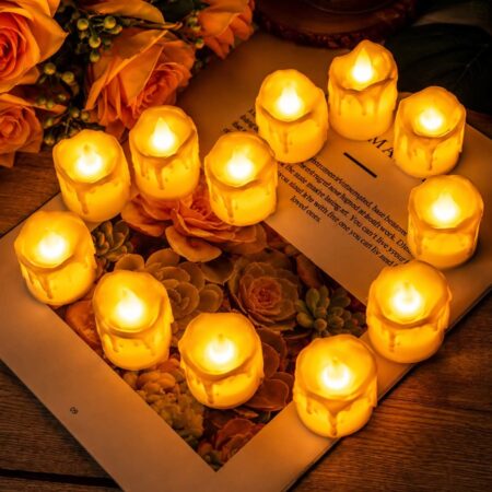 CAJA DE VELA LED l 6 DISEÑOS l 24 PZ
