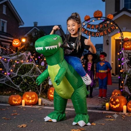 DISFRAZ  DINOSAURIO INFANTIL /INCLUYE  BOMBA