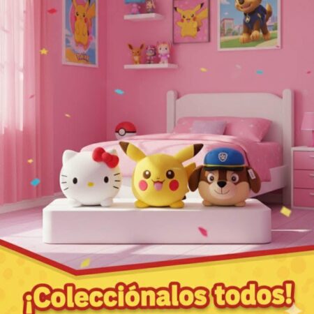 ALCANCIA DE PELUCHE CON LUZ Y SONIDO l 8 PERSONAJES
