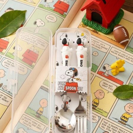 SET DE CUBIERTOS SNOOPY Y HELLO KITTY