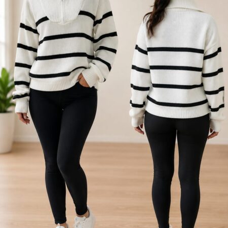 SUETER  RAYAS  100% POLIESTER  4 COLORES  DIFERENTES  UNITALLA