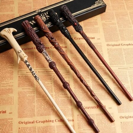 VARITA HARRY POTTER, LANZA BOLITAS DE FUEGO, RECARGABLE l 5 MODELOS DIFERENTES