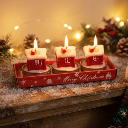 PAQUETE DE VELAS NAVIDEÑAS l 3 PIEZAS