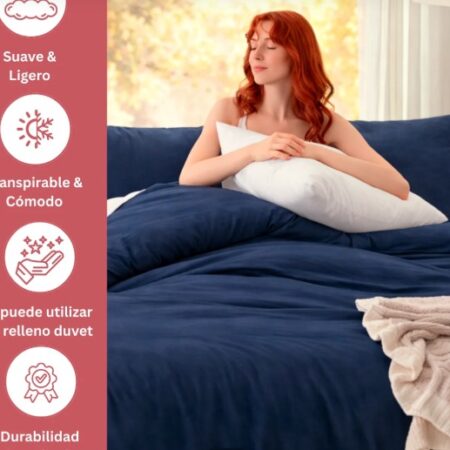 JUEGO DE CAMA DUVET  ( KING SIZE ) NO INCLUYE  RELLENO