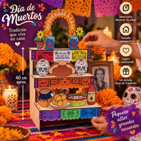 ALTAR DE DIA DE MUERTOS (40 CM DE ALTO)