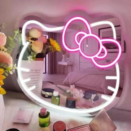 ESPEJO HELLO KITTY LED MEDIDAS 40 X 32 CM