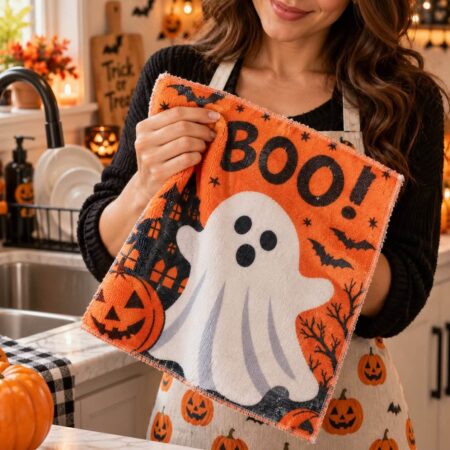 TOALLITAS DE MICROFIBRA HALLOWEN MED 31X37CM