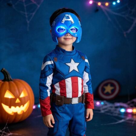 MASCARA SUPER HEROES CON LUCES