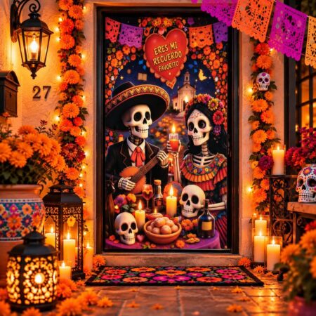 CAJA MASTER FUNDA PARA PUERTA DE DIA DE MUERTOS Y HALLOWEEN (100 PIEZAS))