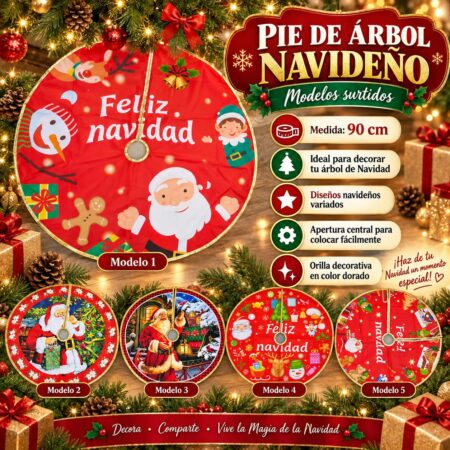 PIE DE ARBOL DE NAVIDAD (90 CM)