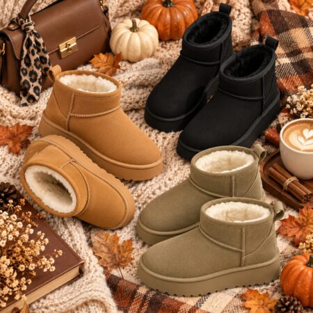 BOTAS CORTAS DE INVIERNO CON FORRO DE FELPA